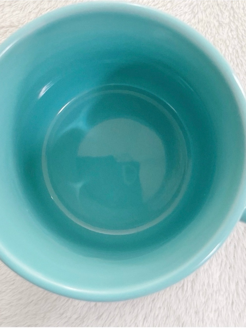 Pier 1 Aqua Turquoise Ribbed Coffee Mugs Set 2 Coastal Cottage - Picture 8 of 12